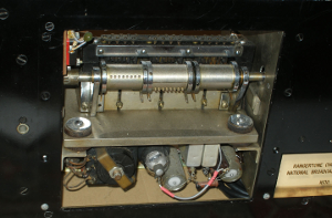 Front view of a Rangertone chimes machine